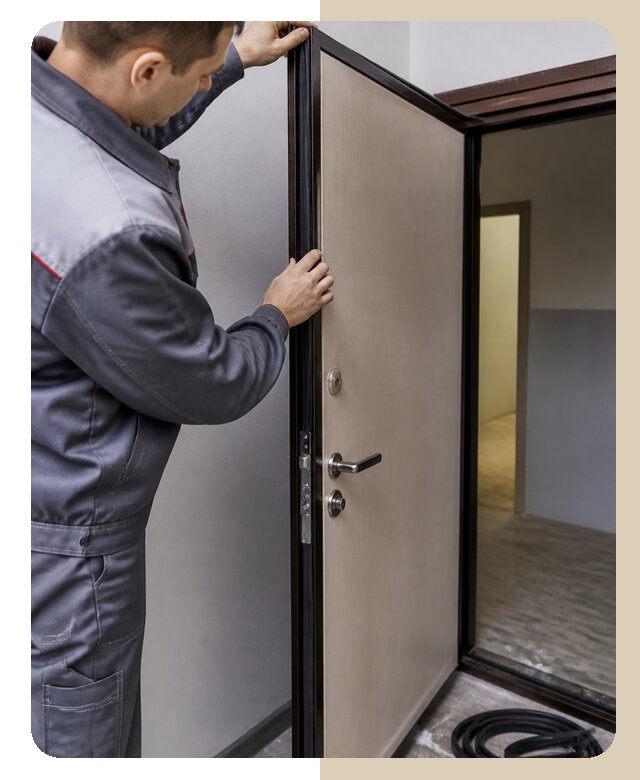 Утепление входной двери в Великом Новгороде по цене от 6650 р. | Дверной